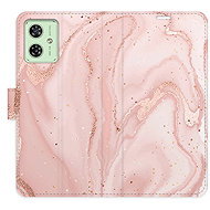 iSaprio Flip Case RoseGold Marble for Motorola Moto G54 5G / G54 5G Power Edition - Phone Case