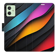 iSaprio Flip Case colour Waves for Motorola Moto G54 5G / G54 5G Power Edition - Phone Case