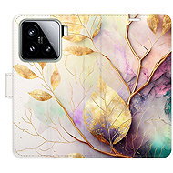 iSaprio Flip case Gold Leaves 02 for Xiaomi 15 - Phone Case