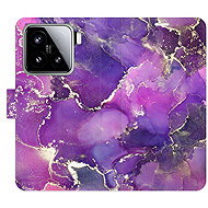 iSaprio Flip Case Purple Marble for Xiaomi 15 - Phone Case
