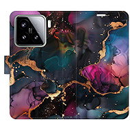 iSaprio Flip Case Dark Marble for Xiaomi 15 - Phone Case