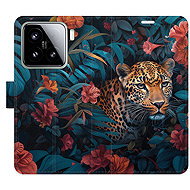 iSaprio Flip Case Flower Jaguar 02 for Xiaomi 15 - Phone Case