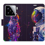 iSaprio Flip Case Neon Astronaut 02 for Xiaomi 15 - Phone Case