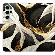 iSaprio flip case BlackGold Marble for Samsung Galaxy S23 FE - Phone Case