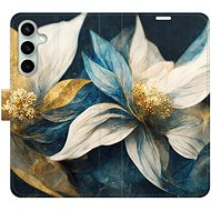 iSaprio flip case Gold Flowers for Samsung Galaxy S23 FE - Phone Case