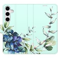 iSaprio flip case Blue Flowers for Samsung Galaxy S24 - Phone Case
