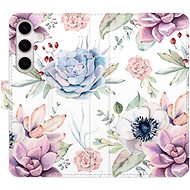 iSaprio flip case Succulents Pattern for Samsung Galaxy S24 - Phone Case
