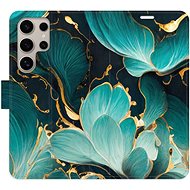 iSaprio flip case Blue Flowers 02 for Samsung Galaxy S24 Ultra - Phone Case
