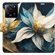 iSaprio flip case Gold Flowers for Xiaomi 13T / 13T Pro - Phone Case