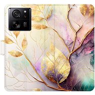iSaprio flip case Gold Leaves 02 for Xiaomi 13T / 13T Pro - Phone Case
