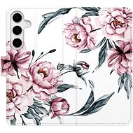iSaprio flip case Pink Flowers for Samsung Galaxy S24+ - Phone Case