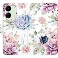 iSaprio flip case Succulents Pattern for Xiaomi Redmi 13C - Phone Case