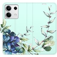 iSaprio flip case Blue Flowers for Xiaomi Redmi Note 13 5G - Phone Case