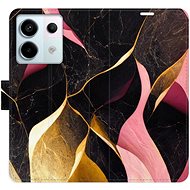 iSaprio flip case Gold Pink Marble 02 for Xiaomi Redmi Note 13 Pro 5G / Poco X6 5G - Phone Case