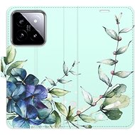 iSaprio flip case Blue Flowers for Xiaomi 14 - Phone Case