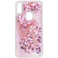 iWill Glitter Liquid Heart Case for HUAWEI Y6 (2019), Pink - Phone Cover