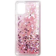 iWill Glitter Liquid Heart Case for Samsung Galaxy A31, Pink - Phone Cover