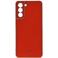 iWill Luxury Electroplating Phone Case a Galaxy S21 készülékhez Piros - Telefon tok