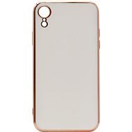 iWill Luxury Electroplating Phone Case pre iPhone XR White - Kryt na mobil