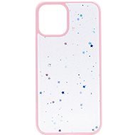 iWill Clear Glitter Star Phone Case pre iPhone 13 Pink - Kryt na mobil