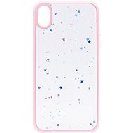 iWill Clear Glitter Star Phone Case az iPhone XR készülékhez Pink - Telefon tok