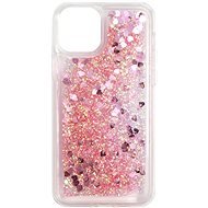 iWill Glitter Liquid Heart Case Apple iPhone 11 Pro rózsaszín tok - Telefon tok
