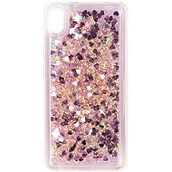 iWill Glitter Liquid Heart Case pre Xiaomi Redmi 7A Pink - Kryt na mobil