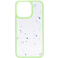iWill Clear Glitter Star Phone Case az iPhone 13 Pro készülékhez Green - Telefon tok