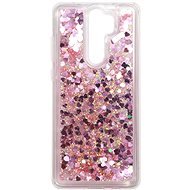 iWill Glitter Liquid Heart Case for Xiaomi Redmi Note 8 Pro, Pink - Phone Cover