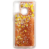 iWill Glitter Liquid Star Case for Samsung Galaxy A20e, Rose Gold - Phone Cover