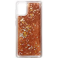 iWill Glitter Liquid Star Samsung Galaxy A31 Rose Gold tok - Telefon tok