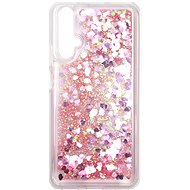 iWill Glitter Liquid Heart Case for Honor 20 / Huawei Nova 5t, Pink - Phone Cover
