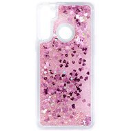 iWill Glitter Liquid Heart Case für Realme C3 - pink - Handyhülle