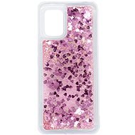 iWill Glitter Liquid Heart Case for Xiaomi Mi 10 Lite, Pink - Phone Cover