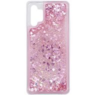 iWill Glitter Liquid Heart Samsung Galaxy A32 5G rózsaszín tok - Telefon tok