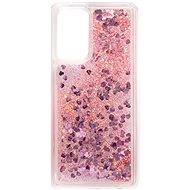 iWill Glitter Liquid Heart Case for Samsung Galaxy A52, Pink - Phone Cover