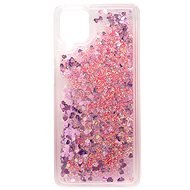 iWill Glitter Liquid Heart Case für Samsung Galaxy M12 Pink - Handyhülle