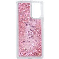 iWill Glitter Liquid Heart Case for Xiaomi Redmi Note 10, Pink - Phone Cover