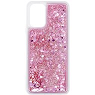 iWill Glitter Liquid Heart Case for Xiaomi Redmi Note 10S, Pink - Phone Cover
