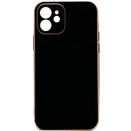 iWill Luxury Electroplating Phone Case pre iPhone 12 Mini Black - Kryt na mobil