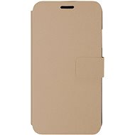 iWill Book PU Leather Case for Apple iPhone Xr, Gold - Phone Case