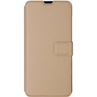 iWill Book PU Leather Case for Xiaomi Redmi Note 9, Gold - Phone Case