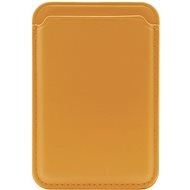 iWill PU Leather Magsafe Magnetic Phone Wallet Pouch Case Yellow - MagSafe peňaženka