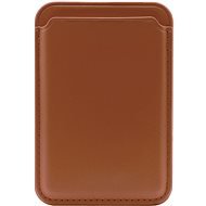 iWill PU Leather Magsafe Magnetic Phone Wallet Pouch Case Brown - MagSafe peňaženka
