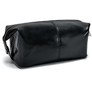 Valmio Kožená kosmetická taška Avia Black - Make-up Bag