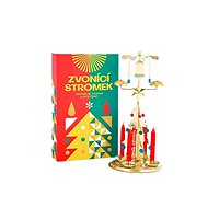 LOGIMAX Bell tree gold - Christmas Candlestick