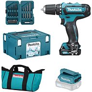 Makita DF333DSAX6 12V, 1x2Ah, chladící box, taška, sada bitů a vrtáků 17 ks, USB adaptér - Aku vrtačka