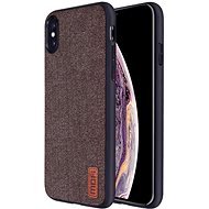 MoFi Fabric Back Cover for iPhone Xs Brown - Phone Cover