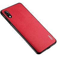 MoFi Litchi PU Leather Case for Honor 8A Red - Phone Cover
