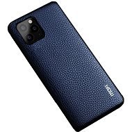 MoFi Litchi PU Leather Case iPhone 11, kék - Telefon tok